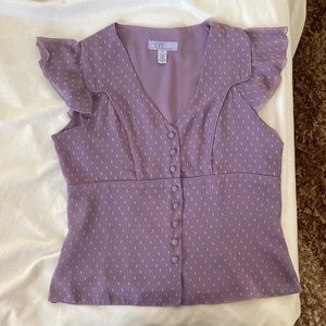 Nine and Company brand blouse in a dusty mauve. Size 10.